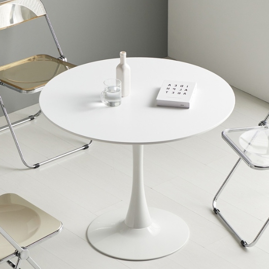 우아미가구 돌리 원형 테이블 900 (의자별도)_이미지