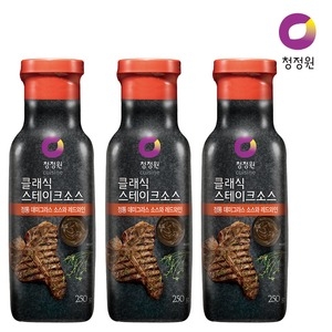 대상 청정원 클래식 스테이크 소스 250g (3개)