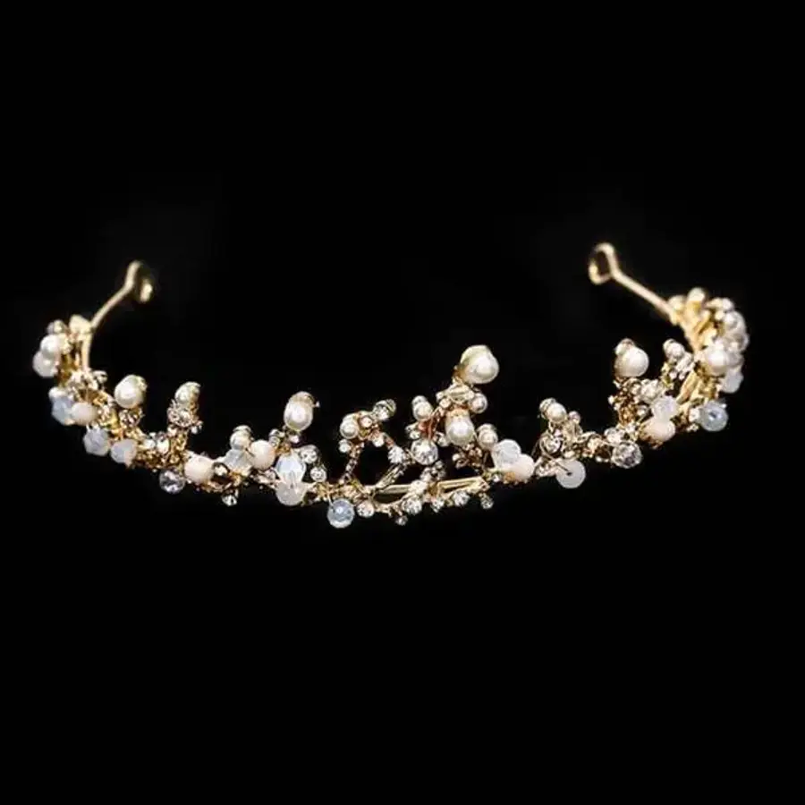  티아라 545YFB65 액세서리 큐빅머리띠 생일왕관