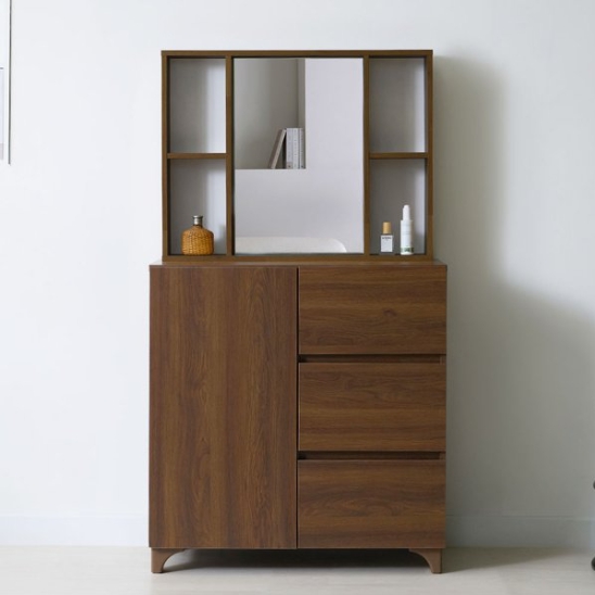 벨리카가구 고니 멀티 수납형 거울 화장대 800_이미지