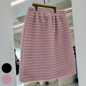 빅사이즈사랑해요 G200L211 마카롱트임H롱스커트 DL_이미지