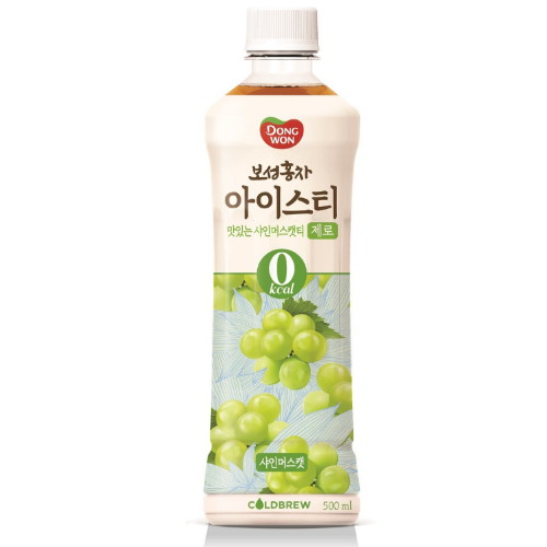 동원F&B 보성홍차 아이스티 제로 샤인머스캣 500ml (12개)_이미지