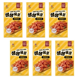 목우촌 생생 닭가슴살 육포 오리지널 30g (6개)_이미지