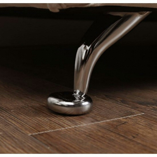 저스틴퍼니처 크리스 와이드 아쿠아 스웨이드 패브릭 스툴_이미지