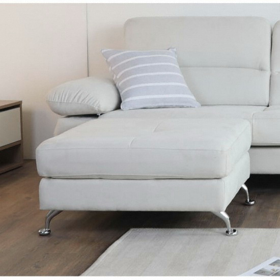 저스틴퍼니처 크리스 와이드 아쿠아 스웨이드 패브릭 스툴_이미지