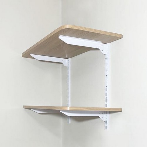 삼덕 하드웰 철제 시스템 2단 벽 선반 높이 60cm (60cm(가로))_이미지