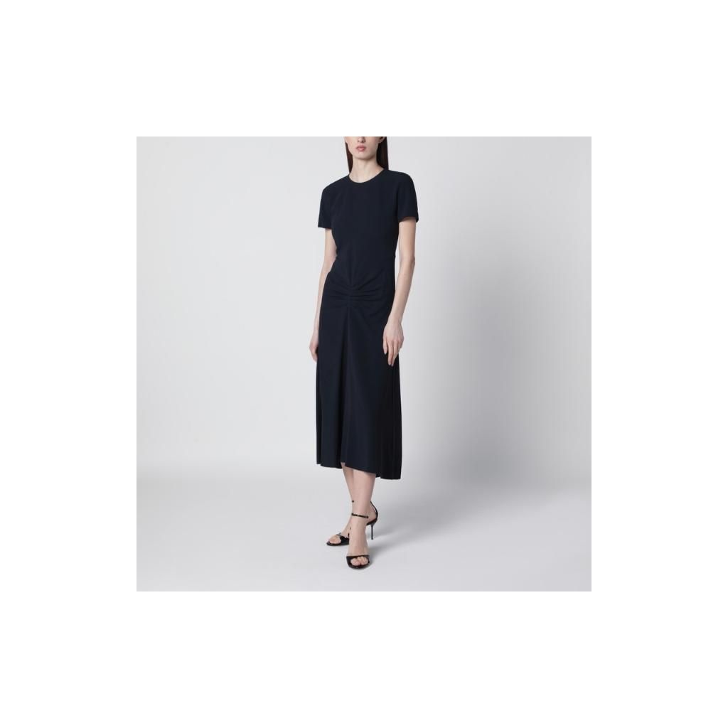 빅토리아 Blaire dress with gathered waist in navy blue 1126WDR006571AVI/XM_VI.._이미지