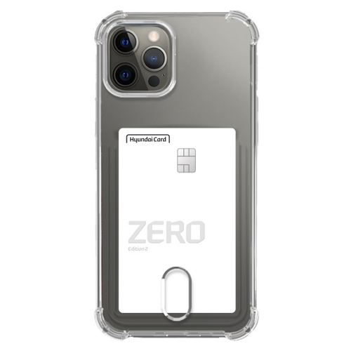 코쿼드 갤럭시S21 플러스 카드수납 투명 젤리 케이스