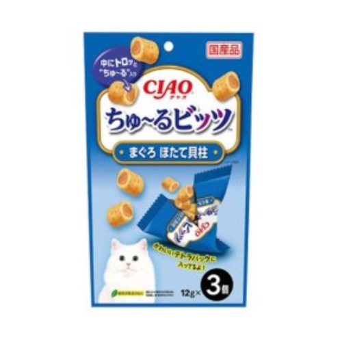 이나바 캣 챠오 츄르비츠 참치&가리비관자 CS-172 36g (12g x 3p) (2개)_이미지