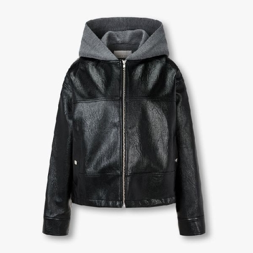 신세계인터내셔날 보브 디태처블 후디드 신세틱 레더 점퍼 7125420100