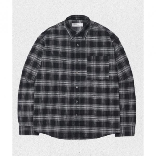 노매뉴얼 노메뉴얼 NOMANUAL FLANNEL CHECK SHIRT BLACK NMWF52SH01BLK 220202_이미지