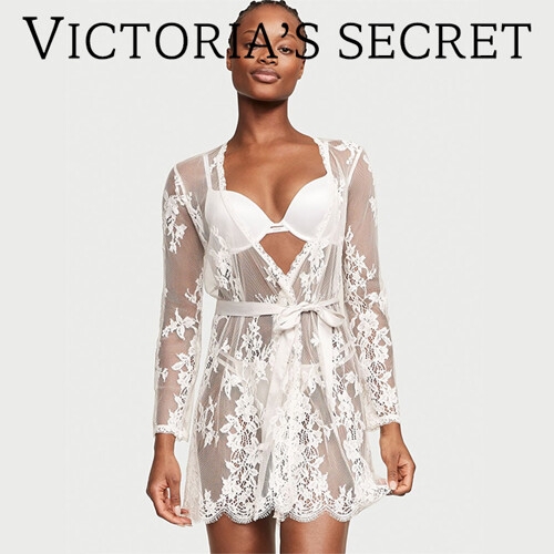 빅토리아시크릿 빅토리아 시크릿 SHEER LACE 랩 로브 813-398_이미지