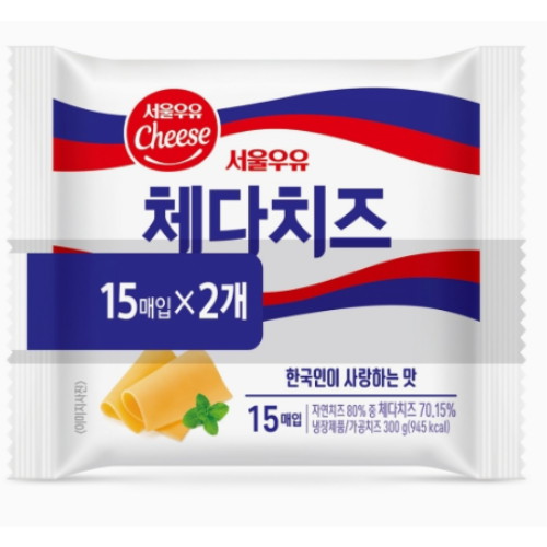 서울우유 고단백치즈 15매입 270g (2개)_이미지