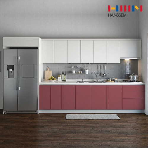 한샘 밀란200 무드레드 ㄱ자 냉장고장형 (~5.3m)