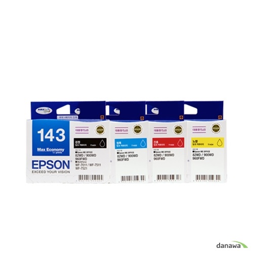 Epson 정품 143 (T1431, T1432, T1433, T1434) 4색 세트_이미지