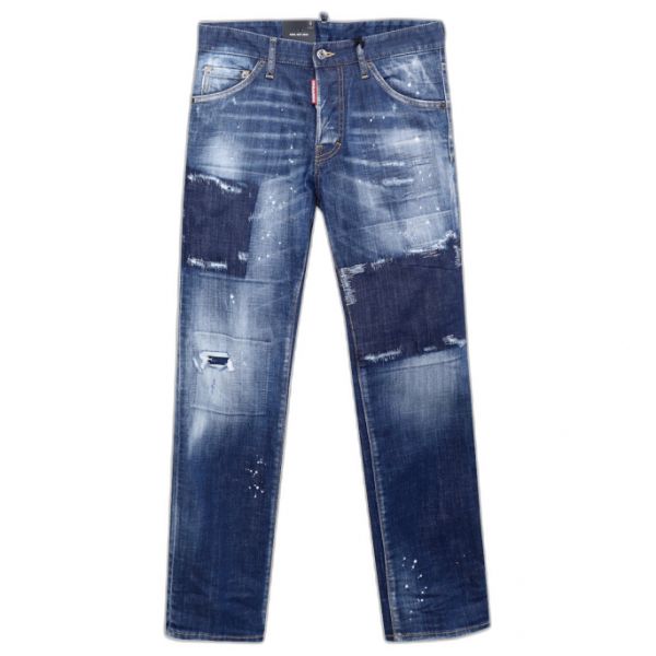 디스퀘어드2 디스디테일 멀티 패치워크 쿨가이 진 S74LB1048 S30342 470