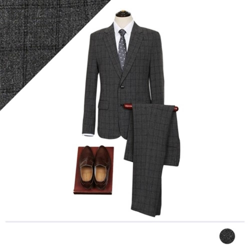 에이치플러스몰 투버튼 직장 남편 여름 수트 신입 춘하복 더블버튼885210 2 XL 1 30_이미지