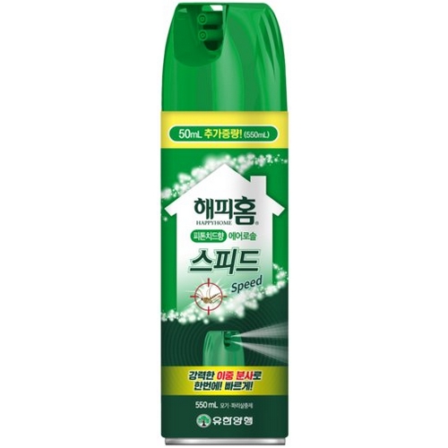 해피홈 ㅤ에어로솔 스피드 피톤치드향 550ml (5개)_이미지