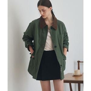 드로우핏 우먼 DRAWFIT WOMEN 코튼 하프 워크 자켓 KHAKI DFWMJK4310KA 123043_이미지