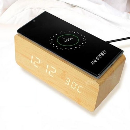 알토디자인 엑스트라 LED 탁상시계 무선충전기 WCP-160_이미지