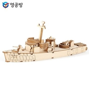 영공방 목재모형 조립키트 영플래닛 백두산함 CM254 WFGJ9CH_이미지