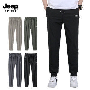 JEEP 1+1 SPIRIT 남성 캐주얼 팬츠 아이스 실크 여름 긴바지 JP6141_이미지