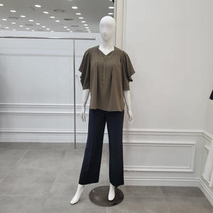 미니멈 드레이핑 장식 블라우스 MZBGWB4900D1V_이미지