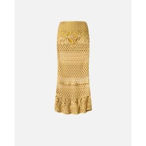 미디 스커트 104732A2FF C43 Giallo canna d india