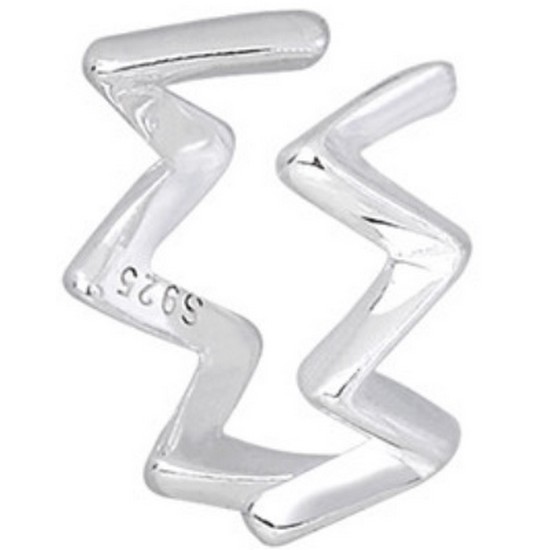 밀튼스텔리 메시 포인트 실버 이어커프 MSJ-C30011WG