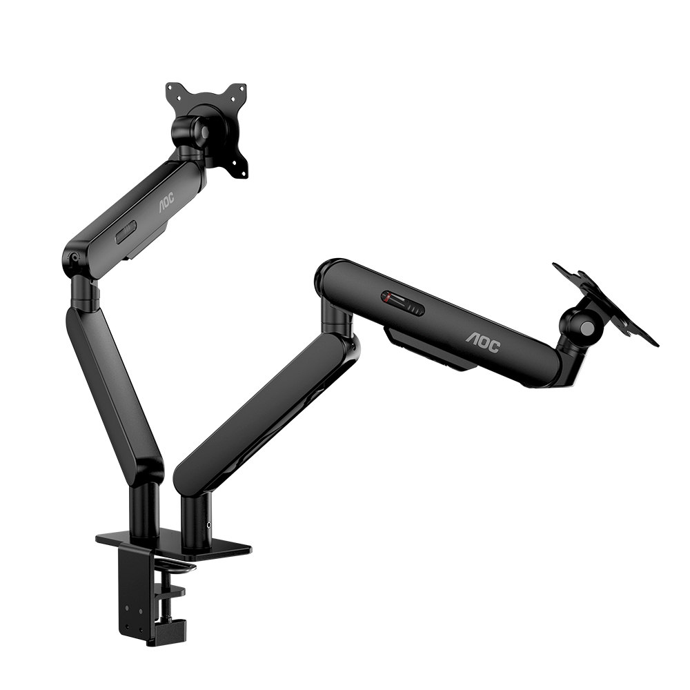 알파스캔 AOC AM420 울트라 블랙 다이아몬드 듀얼 모니터암_이미지