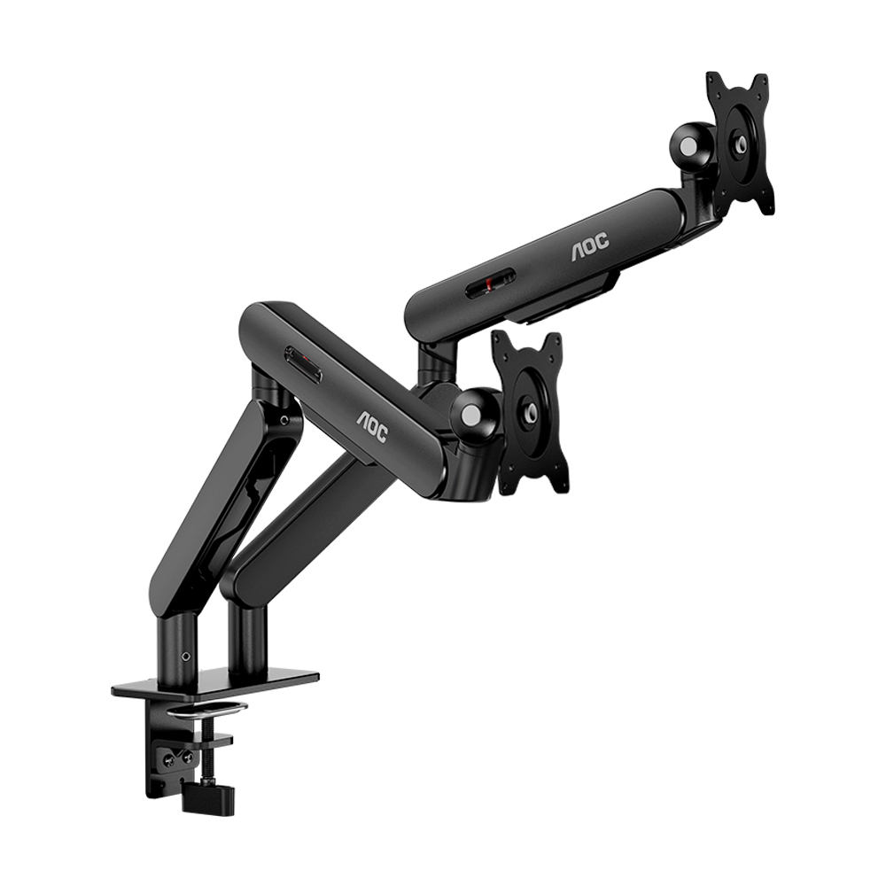 알파스캔 AOC AM420 울트라 블랙 다이아몬드 듀얼 모니터암_이미지