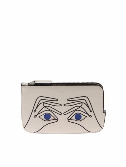 LULU GUINNESS 파우치 Binocs 걸 Double 파우치 Jonathan C 50130740CHALK T