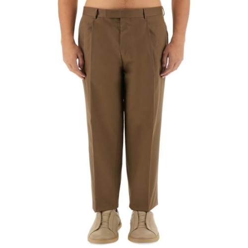 에르메네질도제냐 스트레이트 팬츠 R815F20A8 77PM126R 001 BLACK