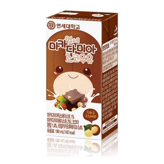 연세유업 마카다미아 초코우유 190ml (멸균) (72개)_이미지