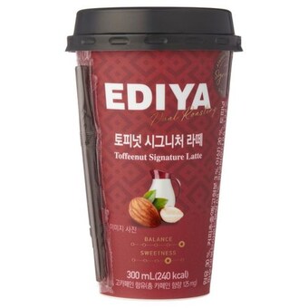 <b>이디야</b> 토피넛 시그니처 라떼 300ml