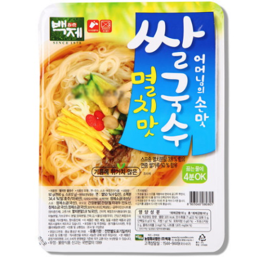백제 쌀국수 멸치맛 92g (18개)_이미지