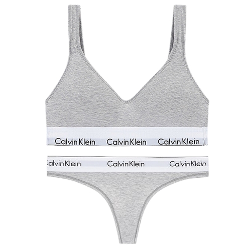 캘빈클라인언더웨어 모던 코튼 브라렛 T팬티 세트 QF5490-F3786D-020