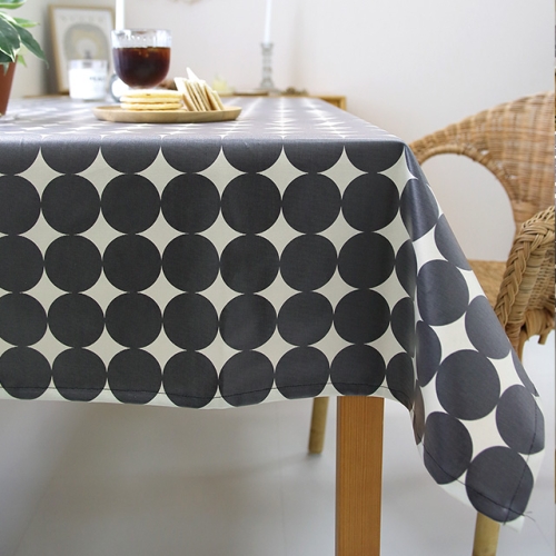 바이지미 빈티지 도트 테이블보 (4인용)_이미지