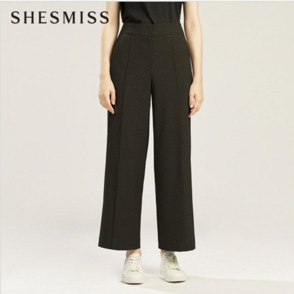 쉬즈미스 베이직 히든버튼 와이드팬츠 SWWSLL31080