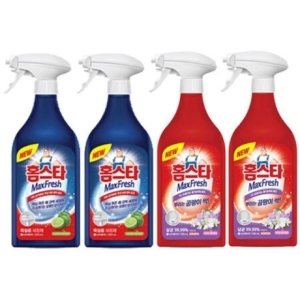 LG생활건강 홈스타 맥스프레쉬 욕실용 500ml 2개 + 뿌리는 곰팡이싹 500ml 2개