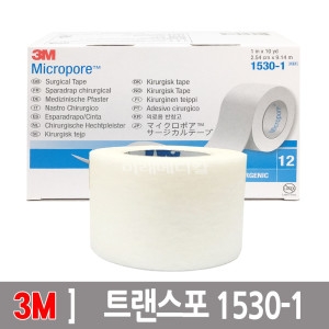 3M 반창고 마이크로포 1530-1 2.5cm 12롤 종이반창고_이미지