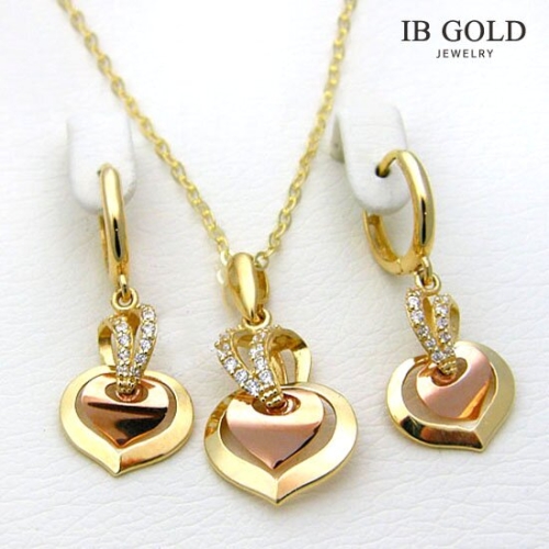 아이비골드 14K GOLD 셋트_4202(목걸이+귀걸이)_이미지