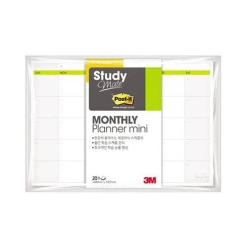 3M 포스트잇 스터디메이트 먼슬리미니플래너 660 3개 KYR-WFFSHN5