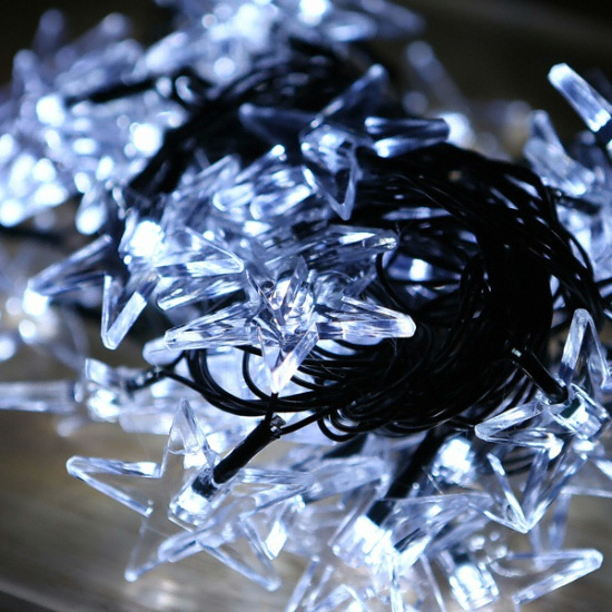 인크리코 LED 녹색선 별 트리전구 50구_이미지