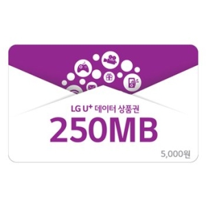 LG유플러스 LG U+ 데이터쿠폰 (250MB)