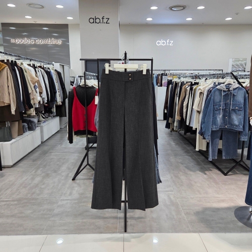 SG세계물산 에이비에프지 AFZ4HPA2/허리 투버튼 슬림 와이드 멋쟁이 정장 팬츠_IC