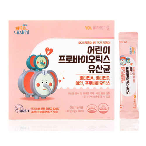 비타민마을 금쪽같은내새끼 어린이 프로바이오틱스 유산균 60포 (5개)