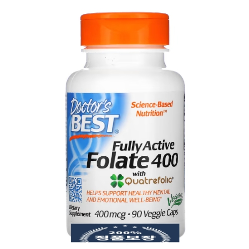 닥터스베스트 풀리 액티브 폴레이트 400mg 90캡슐 (4개)