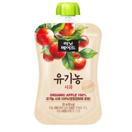코카콜라음료 미닛메이드 유기농 사과 120ml (10개)