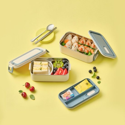 더블클립 런치박스 2,000ml